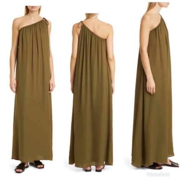 TWP Dinner At Mackizi Silk One Shoulder Maxi Dress - Picture 1 of 5